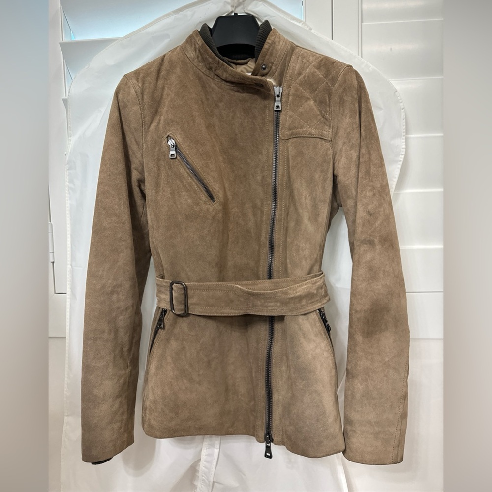 Coach women’s calf suede leather jacket